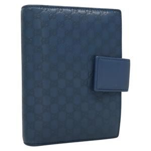 GUCCI Micro GG Canvas Guccissima Agenda Day Planner Cover Blue Auth hk2862